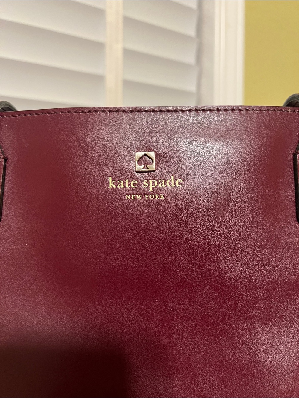 kate spade Wine Red Leather Tote Bag - Picture 6 of 16